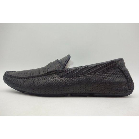 Aquatalia Black Leather Dress Casual Slip On Driving Loafers Shoes Men\'s 8 main image 7